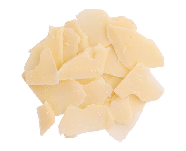 istock pieces of parmesan cheese isolated on white background 1800436501