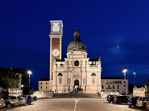 Monte Berico - Vicenza, october 10, 2023 - Very famous sanctuary devoted to the Virgin Mary, destination for pilgrims asking for grace. Inside and in the main altar we find numerous testimonies of the graces received over time.