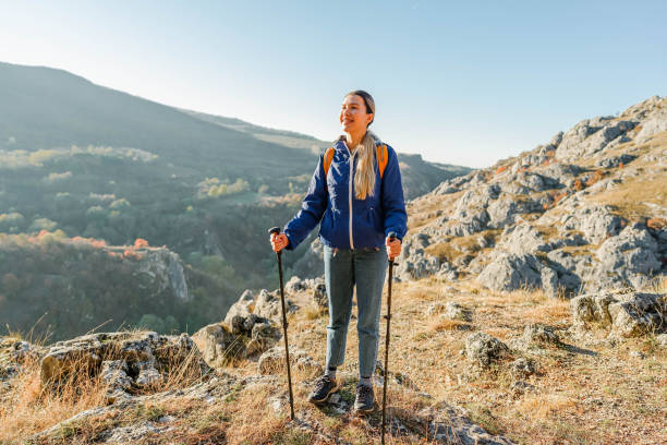 istock Woman on hiking 1800452146