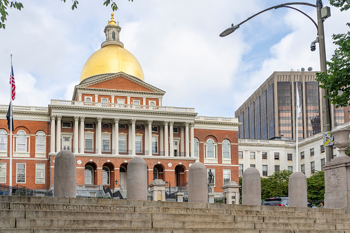 Massachusetts State Capitol Building, Boston, Massachusetts.