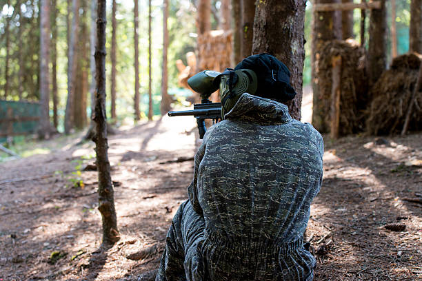 istock Paintball sniper ready for shooting 180055175