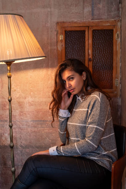 istock Young photo model in the old mansion 1800574448