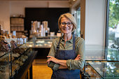 Woman bakery owner