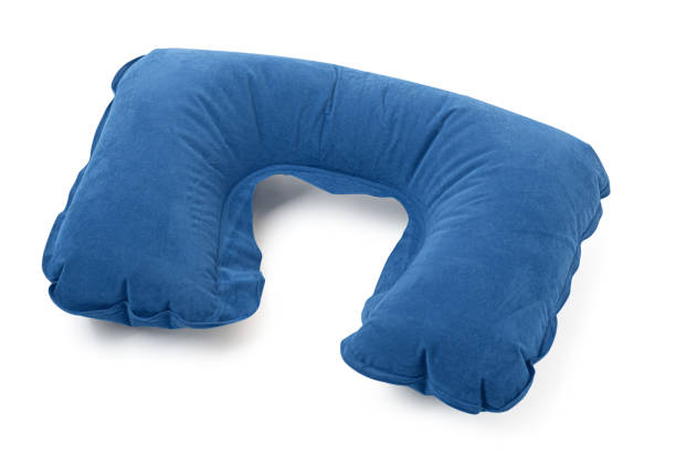 istock blue inflatable travel cervical pillow 1800613256