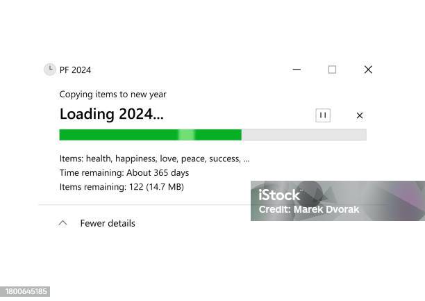 A Loading Window Pf 2024 Loading Window On Transparent Background Stock Illustration ...