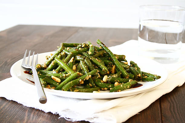 istock Glazed Green Bean Salad with Pine Nuts 180064963
