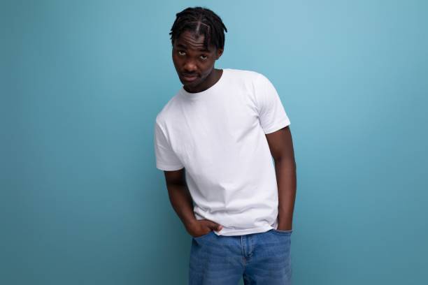 istock white t-shirt with print mockup dressed for a slender man 1800683504