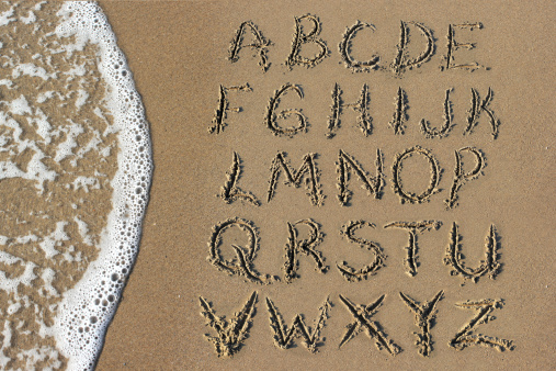 Sand Alphabet and Sea
