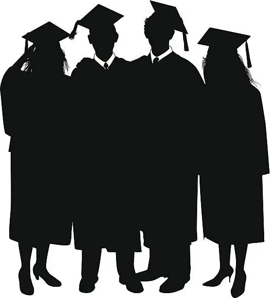 Vector illustration of Graduates