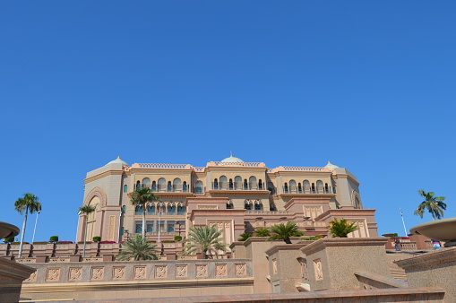 Majestic and Palatial beach front five star hotel known as Emirates Palace in Abu Dhabi UAE