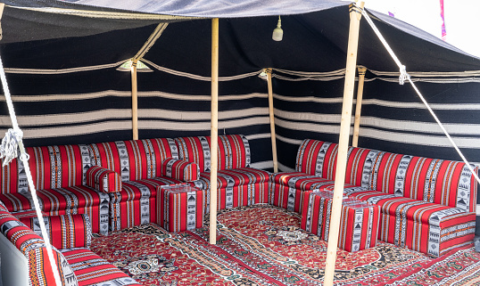 Traditional arabic tent at the qatar Souq