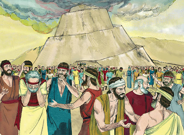 confused People Speaking Strange Languages The Bible is the Word of God . It is the story of the creation of the world, the fall of man, and the coming of Christ to provide a way for man to once again have a relationship with God. The Bible includes the Old Testament and the New Testament. The Old Testament is pre-Jesus, the New Testament begins with the birth of Jesus. In the Old Testament, we find so many stories that children begin learning at an early age: creation, Adam and Eve, Noah and the flood, Moses and the Israelites in the wilderness, Moses parting the Red Sea, Passover, David and Goliath, King David, Esther, Jonah and the big fish, and so many more. In the Old Testament, we learn the Ten Commandments, sacrifice, sin and forgiveness. Every word of the Bible was given by God and is true.  tower of babel stock pictures, royalty-free photos & images