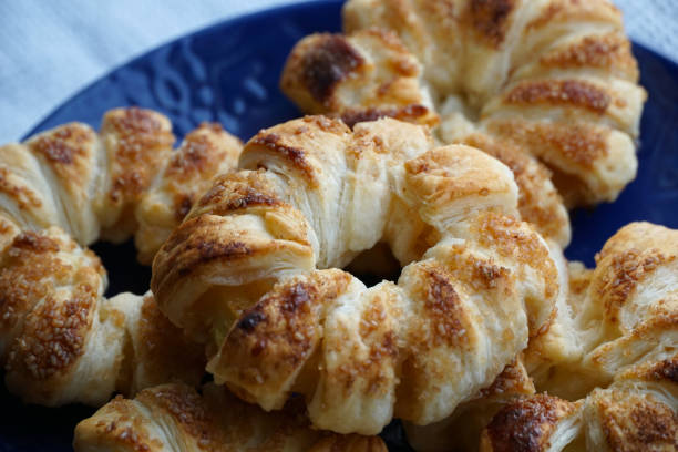 istock Puff pastry with granny smith apple, cinnamon and brown sugar 1800732536