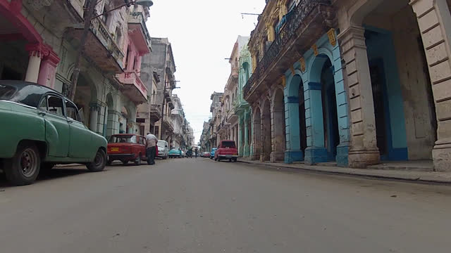 Havana Cuba driving pov in the streets
