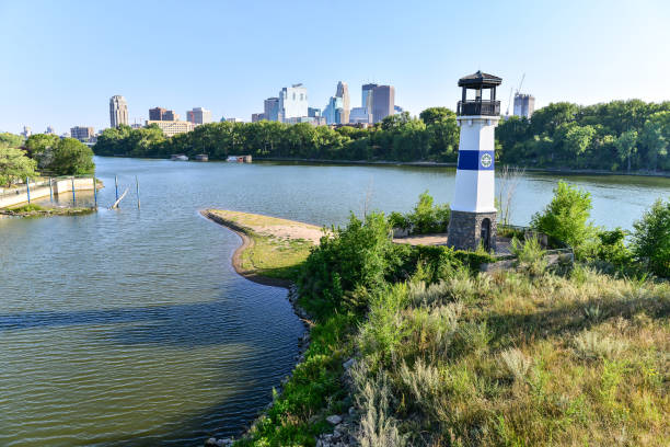 istock Minneapolis Boom Island Lighthouse and Skyline 1800741493