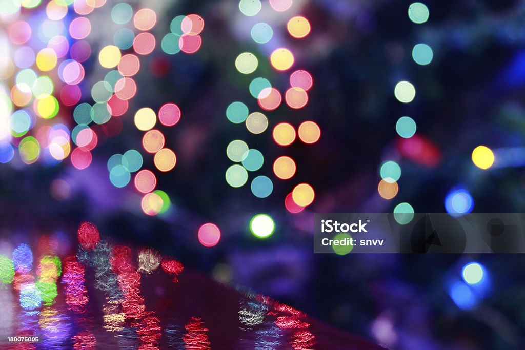 Árbol de Navidad con luces - Foto de stock de Abstracto libre de derechos