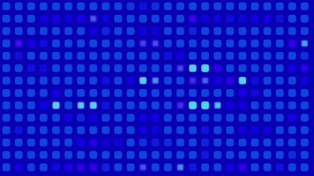 Background abstraction with movement of blue squares