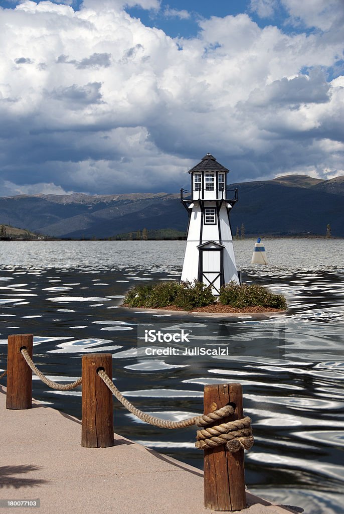 Lighthouse on Lake Dillon Lighthouse on Lake Dillon located in the little Colorado mountain town of Frisco. Building Exterior Stock Photo