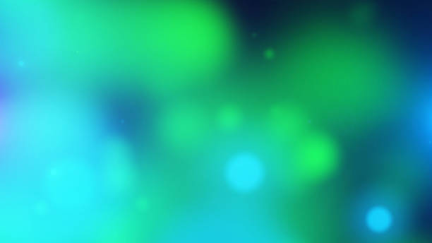4K Colorful flashing bokeh balls, light, background, abstraction.