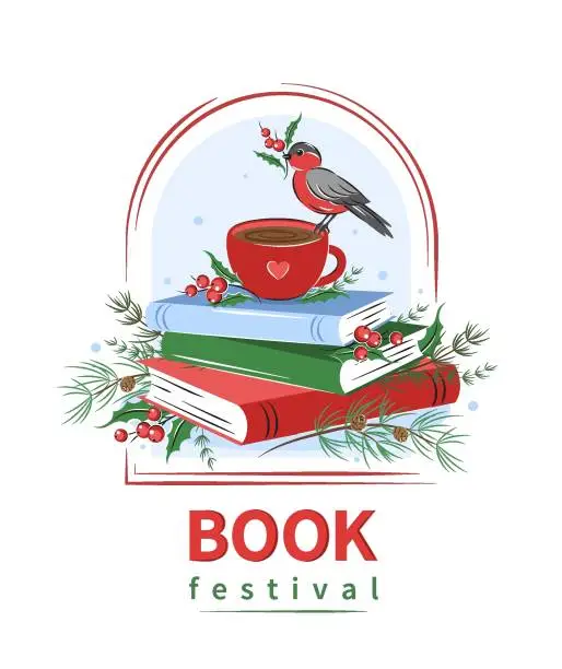 Vector illustration of book festival winter 03 new