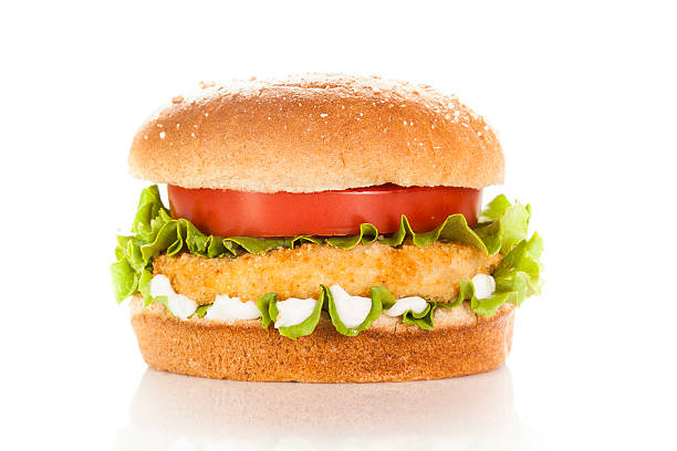 istock Breaded Chicken Patty Sandwich on a Bun 180078204