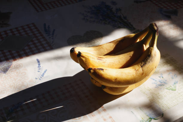 istock Bunch of bananas on the table 1800793708