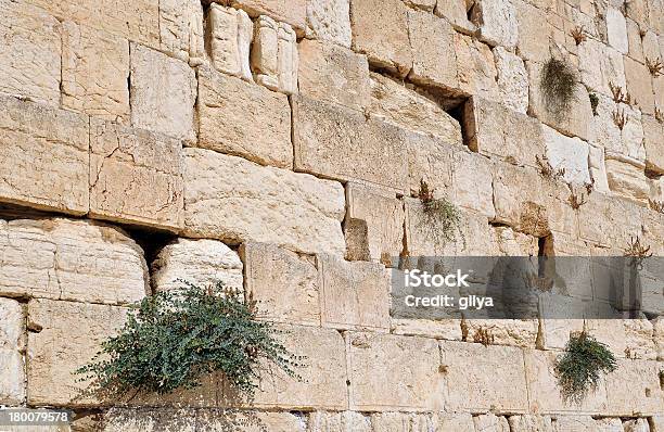 Photo libre de droit de Partie Du Mur Des Lamentations De Jérusalem Israël banque d'images et plus d'images libres de droit de Ancien site du Temple de Jérusalem