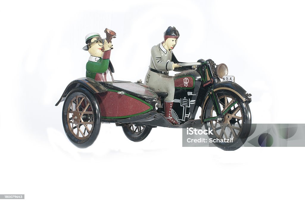 tricycle vintage toy isolate three-wheeler toy classic toy Antique Stock Photo