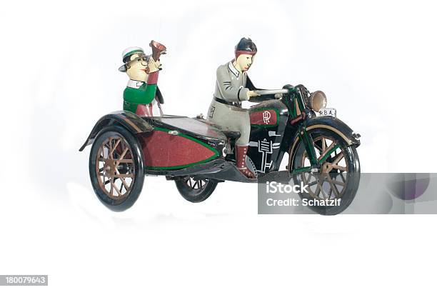 Tricycle Vintage Toy Isolate Stock Photo - Download Image Now - Antique, Bicycle, Black Color