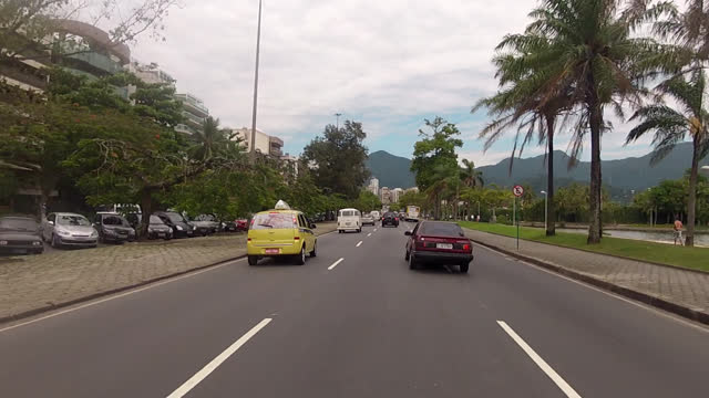 Rio Brazil driving pov in the streets