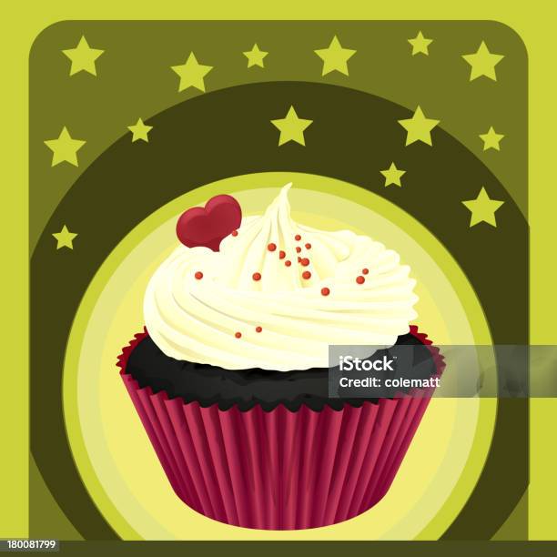 Cupcake Et Dun Papier Peint Vecteurs libres de droits et plus d'images vectorielles de Aliment - Aliment, Aliments et boissons, Boulangerie