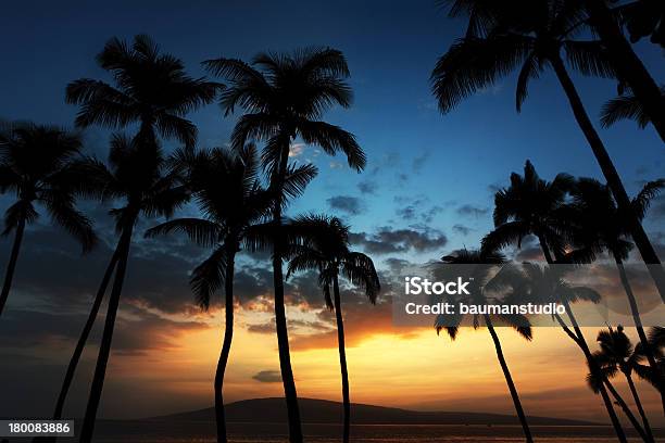 Foto de Pôr Do Sol Do Havaiano e mais fotos de stock de Acampamento de Férias - Acampamento de Férias, Amarelo, Azul