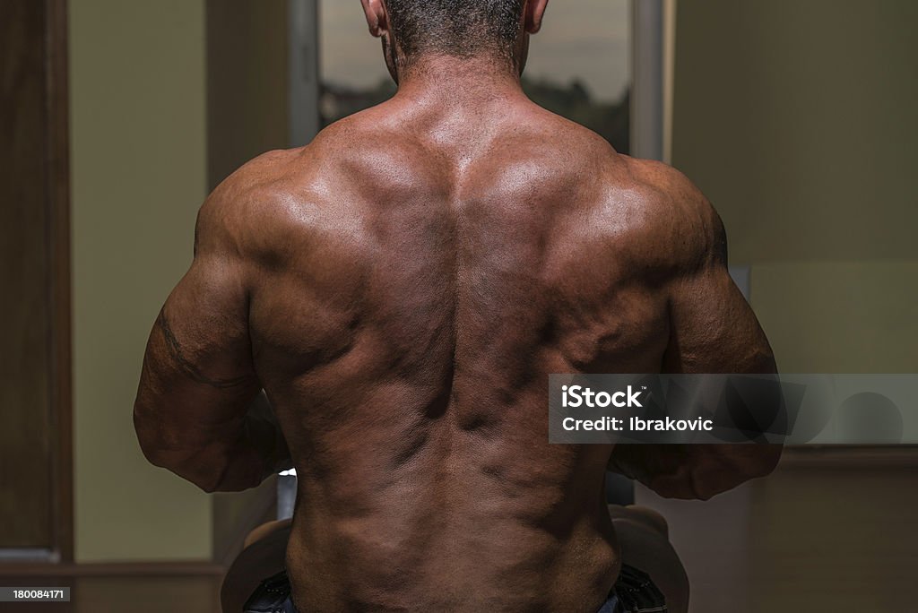 male singer flexing dem Rücken - Lizenzfrei Aktiver Lebensstil Stock-Foto