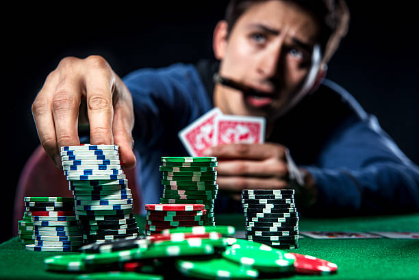 Pokera player Poker player, selective focus dibs stock pictures, royalty-free photos & images