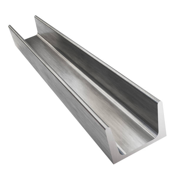 istock Product of engineering construction. Aluminium or steel corner profile isolated on white background. Clipping path included. 1800854106