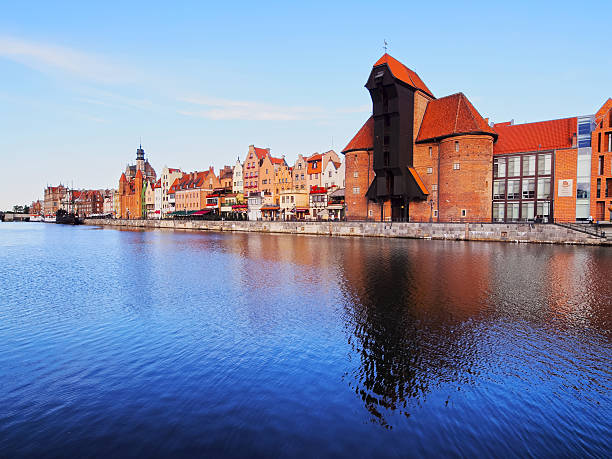 istock Old Port Crane in Gdansk, Poland 180086789