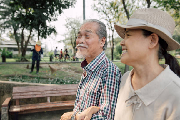 istock Senior couple enjoying a vacation together 1800871929