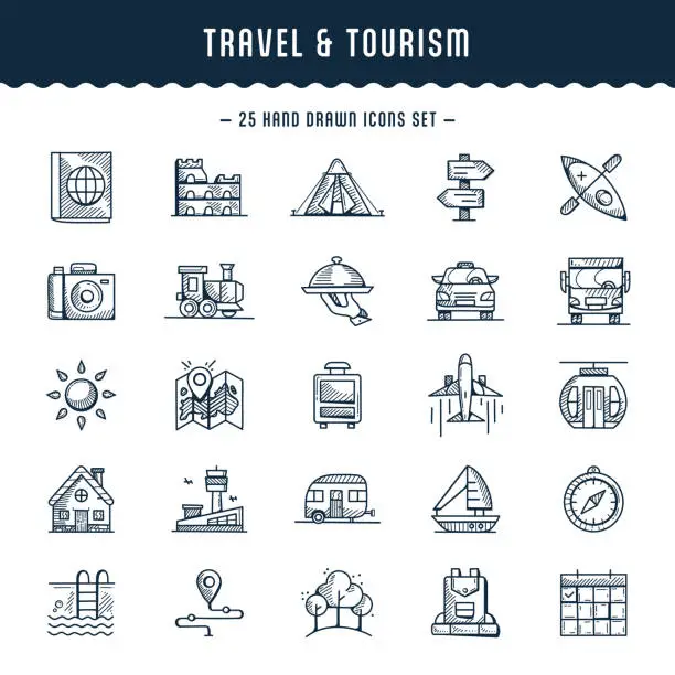 Vector illustration of Travel and Tourism