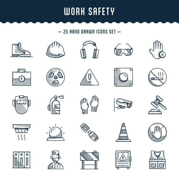 Vector illustration of Work Safety