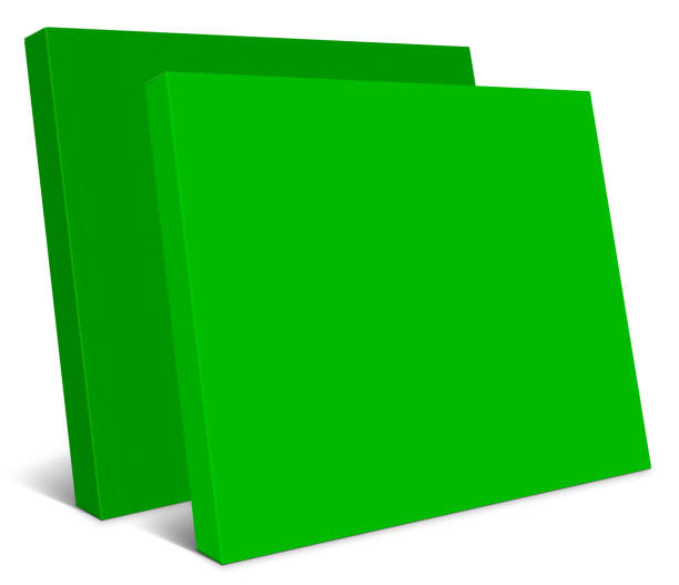 istock Green Canvas Wraps template for presentation layouts and design. Raster Illustration. 1800878883