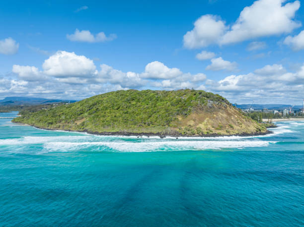 istock Aerial view of Burleigh Headland 1800898095