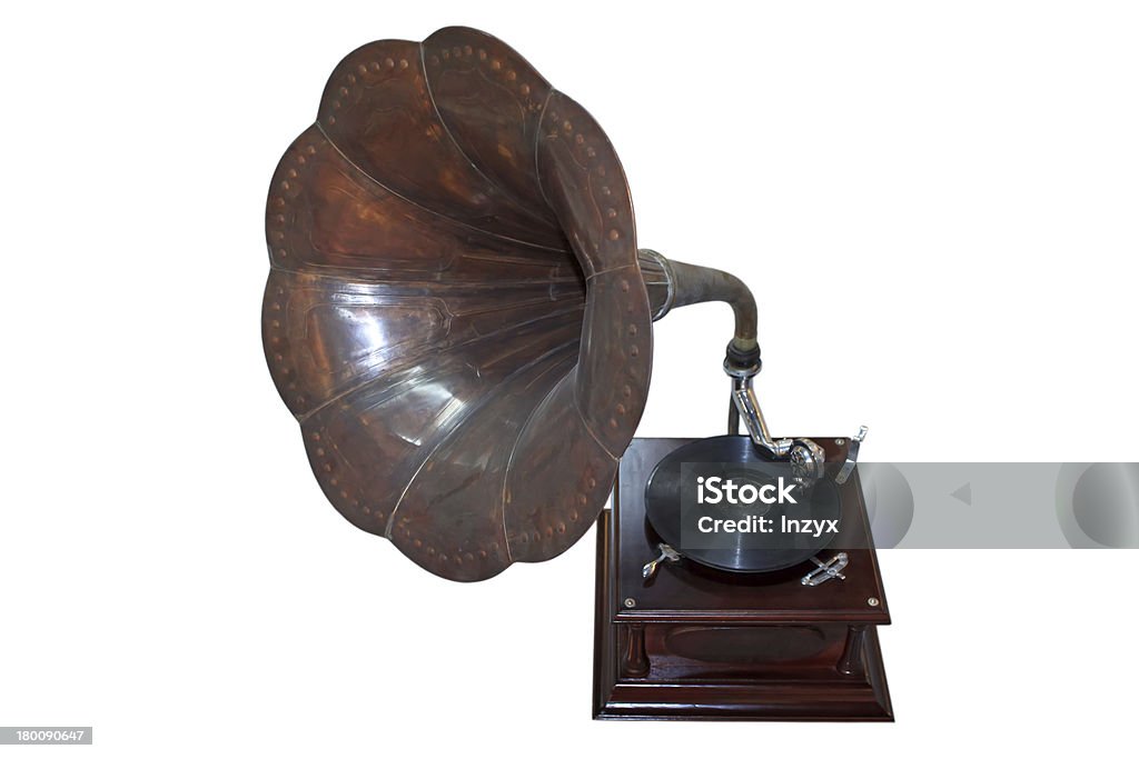 gramophone rétro - Photo de Amplificateur libre de droits