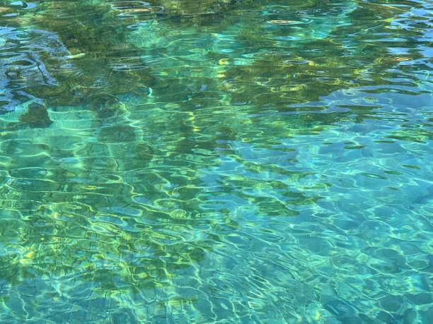 istock Beautiful sea water clear glittering surface 1800941671