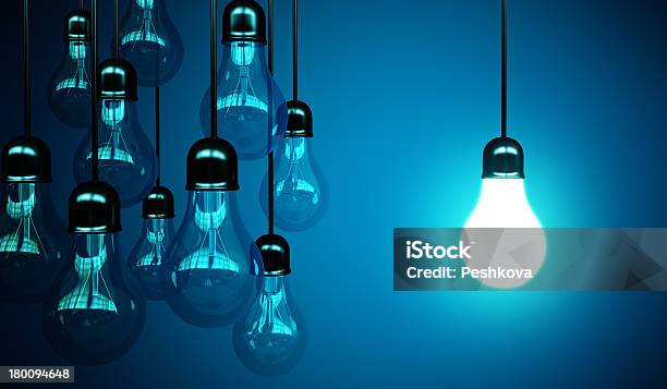 Idea Concept Stock Photo - Download Image Now - Black Color, Bright, Creativity