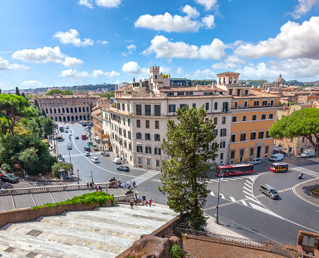 View of Rome from the Palazzo Vittoriano, Rome, Italy