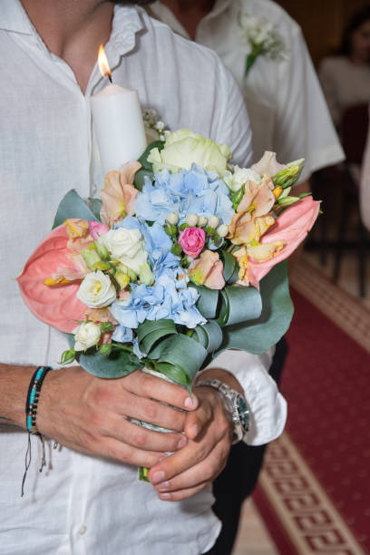 istock Bridal bouquet model of 2024 1801002177