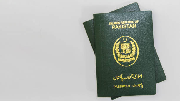 Pakistani Passport with Grayish Background HD.
