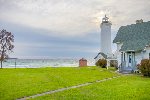 lighthouse home near the ocean