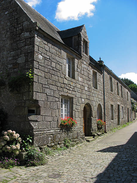 istock Locronan and village in Brittany 180102828