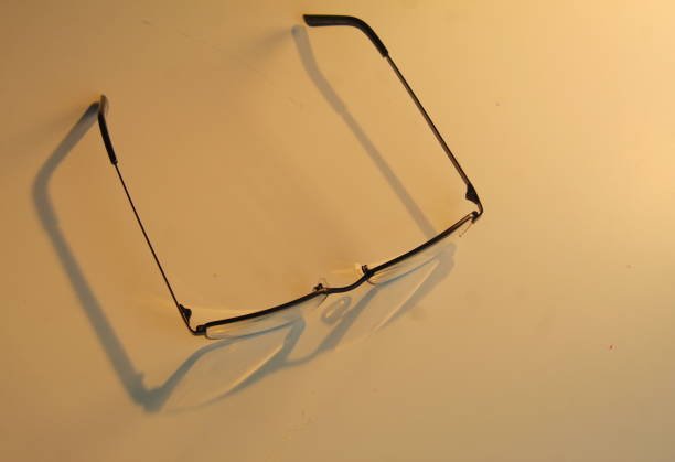 istock Top down shot of black glasses isolated on a white surface 1801028712